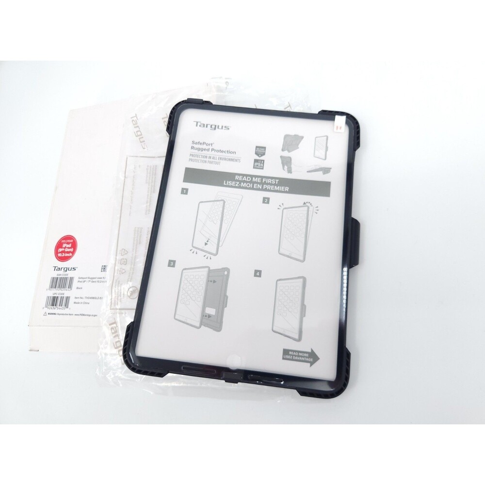 Targus SafePort Rugged Case iPad 10.2 9th 8th 7th Gen Black THD498GLZ-50